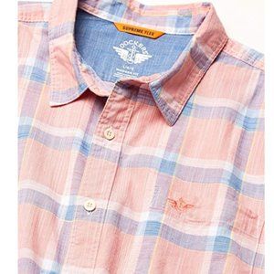 NEW Dockers Big and Tall Supreme Flex Plaid Smart Series Button Down Shirt